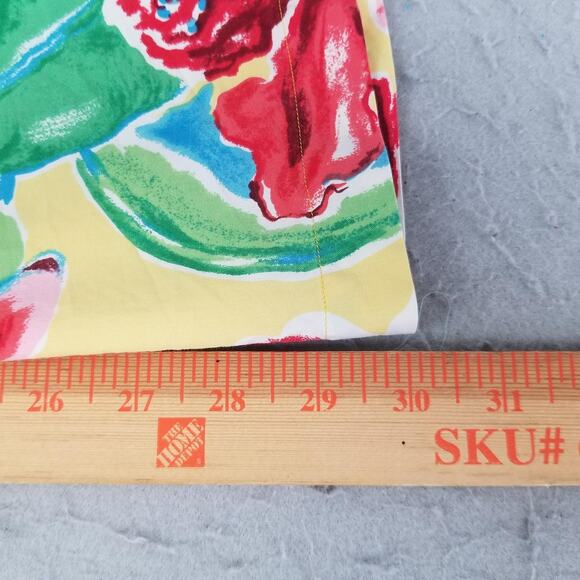 Polo Ralph Lauren Caldwell Shirt Mens Large Yellow Silk Cotton Camp Hawaiian - Picture 8 of 11